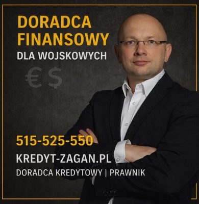 Doradca finansowy dla wojskowych i służb mundurowych - profesjonalne doradztwo kredytowe, analiza zdolności kredytowej, kredyty hipoteczne i oferty specjalne dla żołnierzy. Ekspert finansowy wspierający bezpieczne decyzje mieszkaniowe.